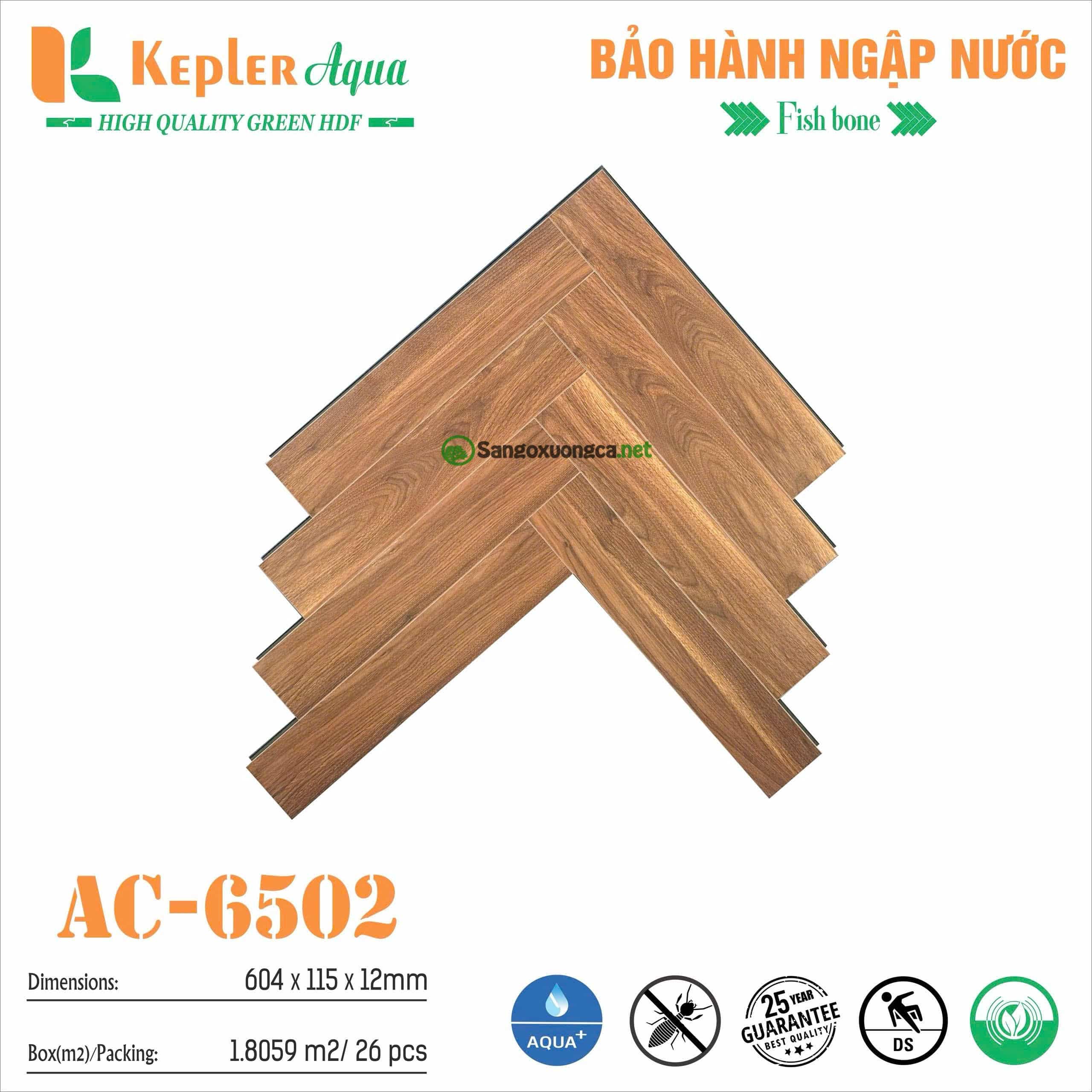 Sàn gỗ Xương cá Kepler Aqua AC6502