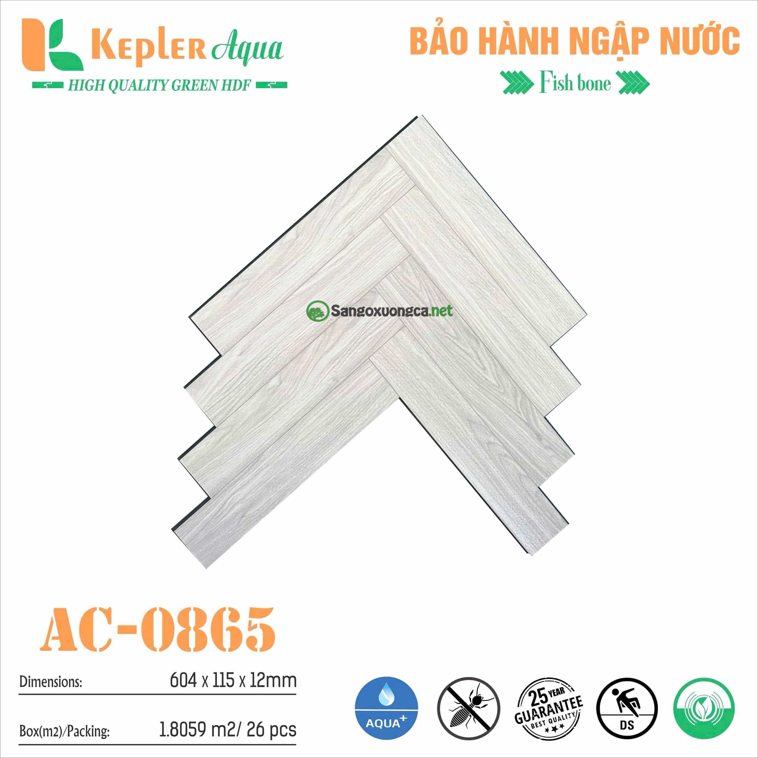 Sàn gỗ Xương cá Kepler Aqua AC8065