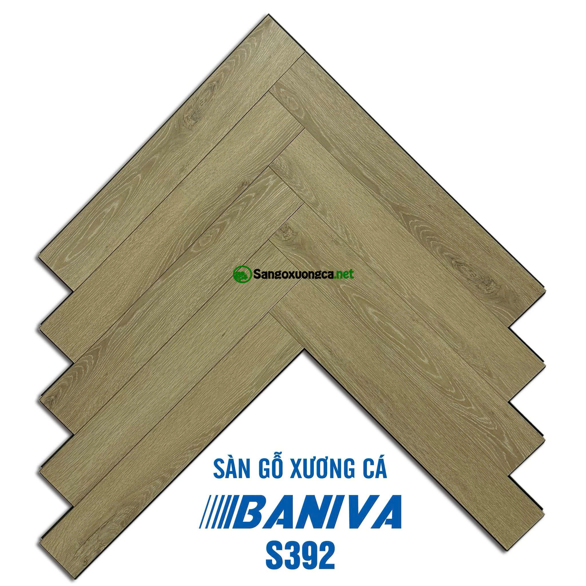 Sàn Gỗ Xương Cá Baniva S392