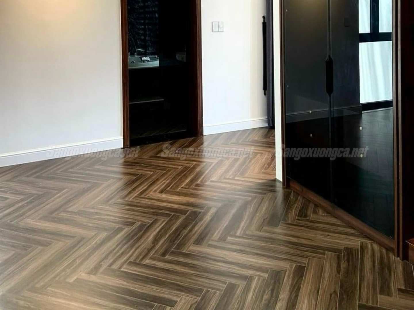 Sàn gỗ Xương cá Cốt xanh Kampong XC63