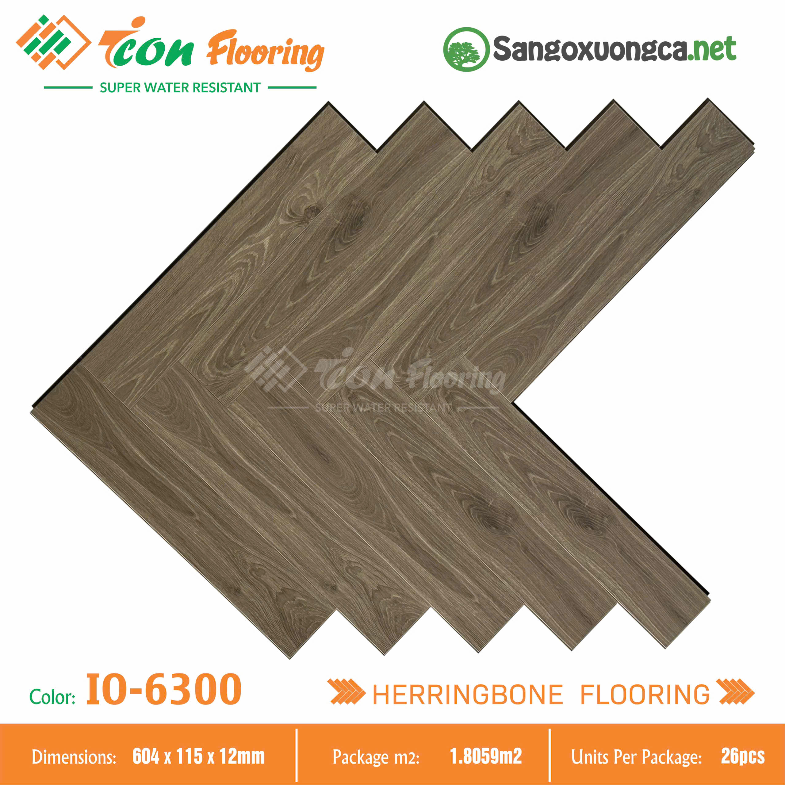 Sàn gỗ Xương cá Icon Flooring IO6300
