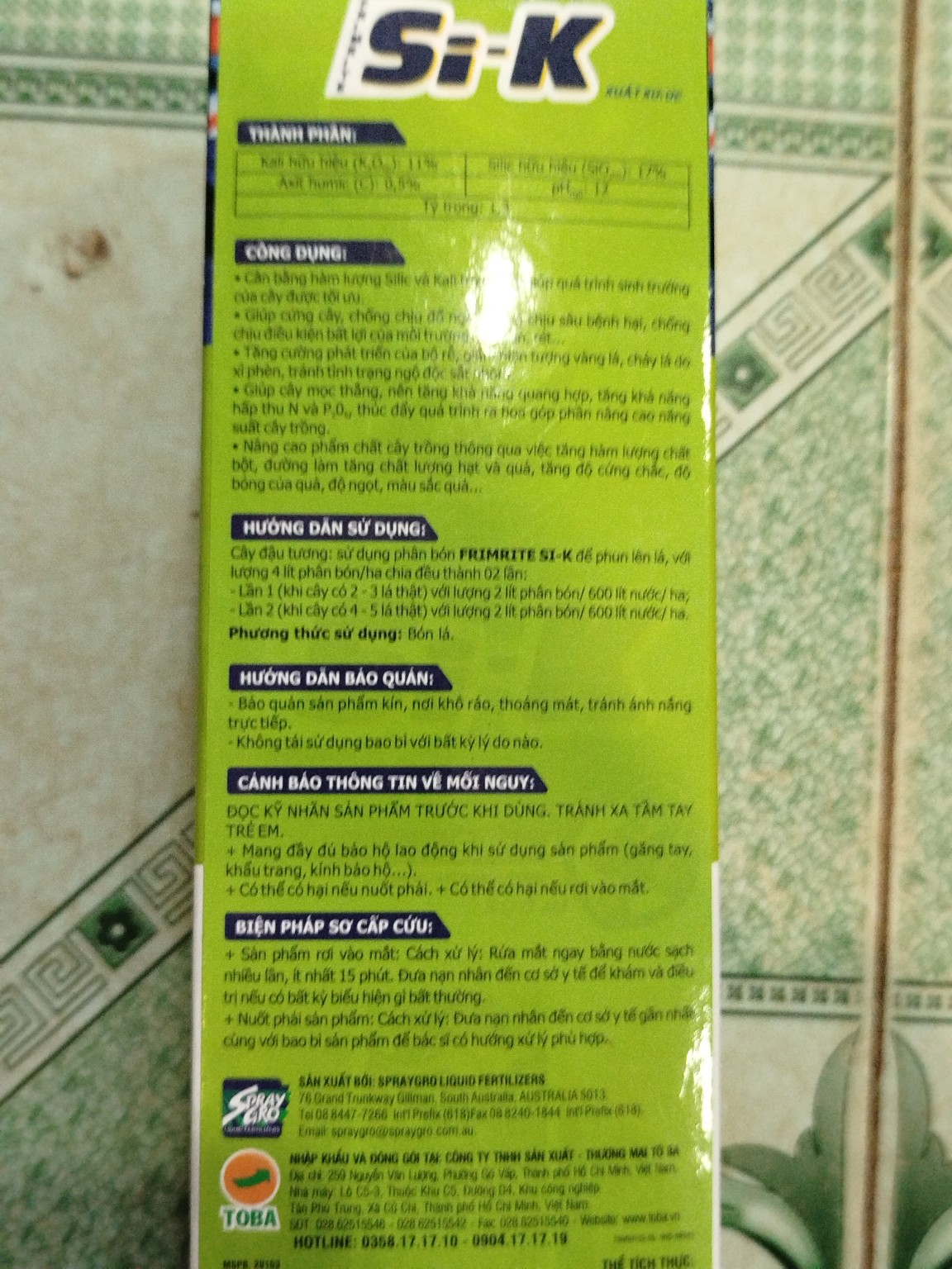 FRIMRITE Si-K 500ML – SILIC + KALI ÚC, CỨNG CÂY – CỨNG LÁ – HỖ TRỢ CHẮC TRÁI