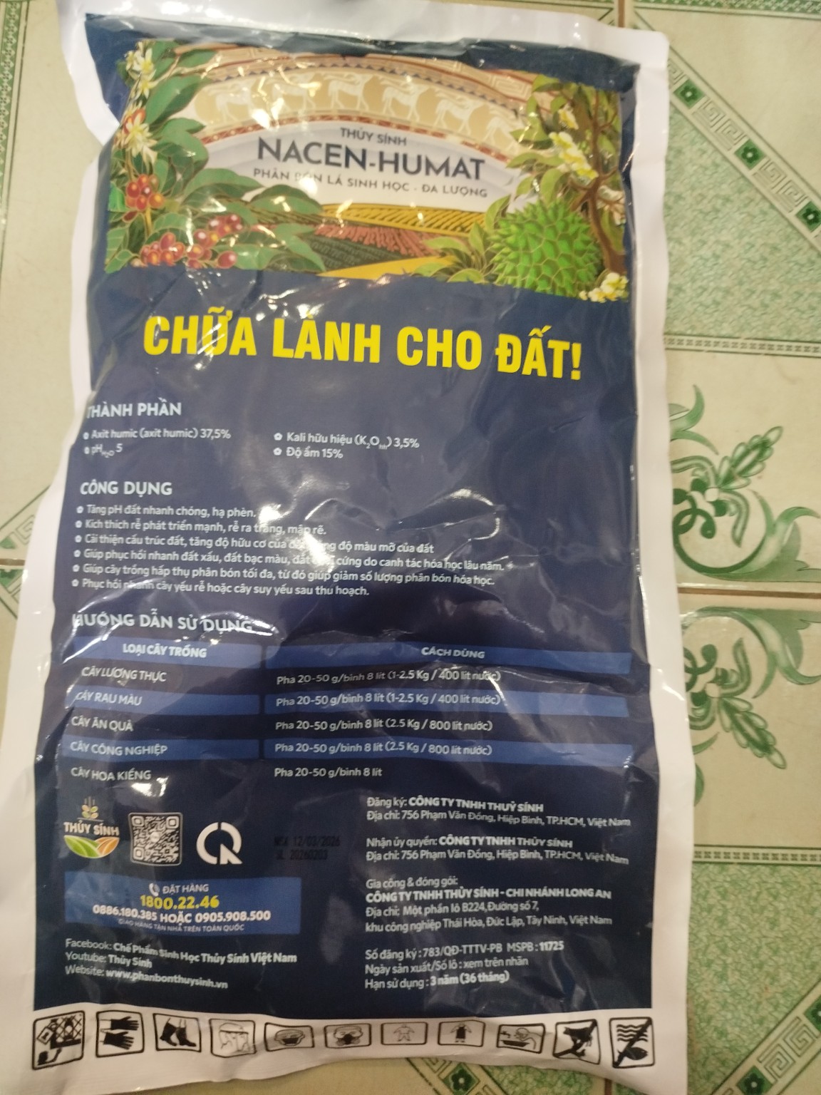 THỦY SINH NACEN – HUMAT 1KG – HUMIC 37,5% HỖ TRỢ CẢI TẠO ĐẤT, PHÁT TRIỂN BỘ RỄ
