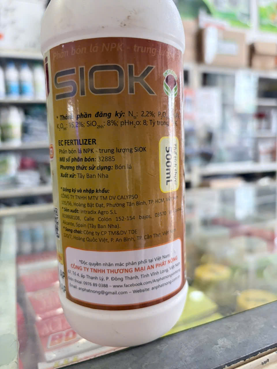 KASI PRO SIOK 500ml – Kali Silic Tây Ban Nha, Chắc Hạt, Lên Cơm, Cứng Cây