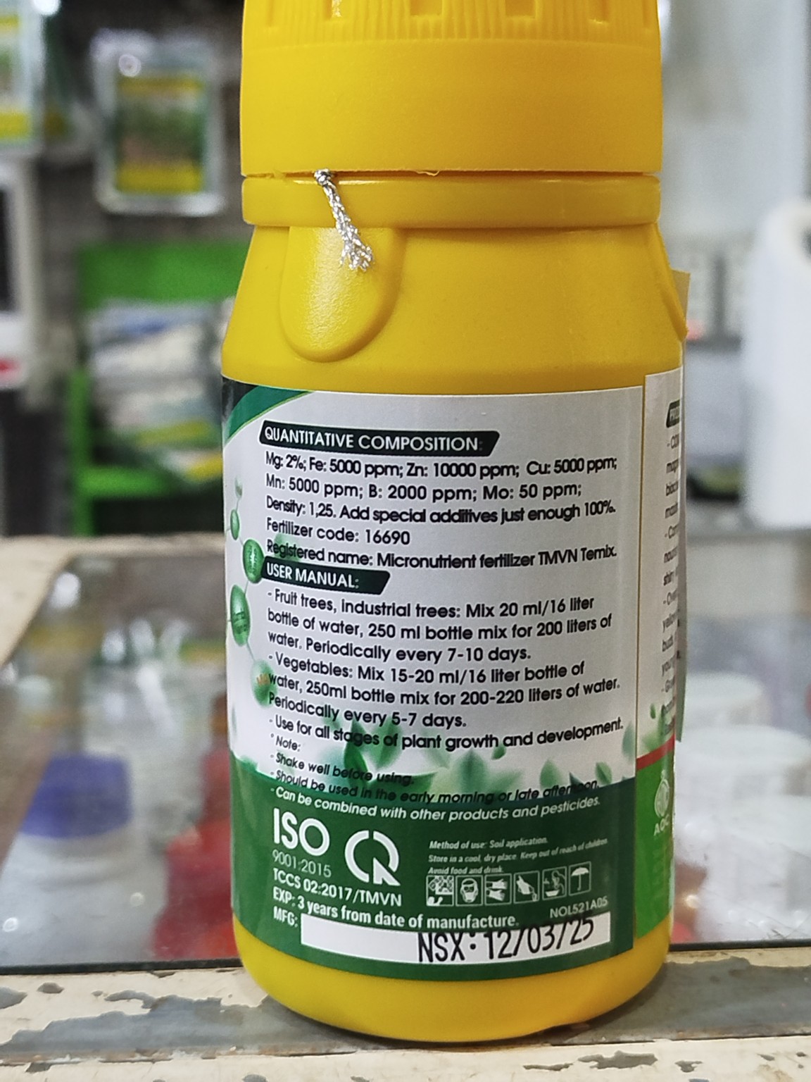 COMBI NANO 250ML AOC – BỔ SUNG TRUNG VI LƯỢNG, XANH LÁ – DÀY LÁ – PHỤC HỒI CÂY