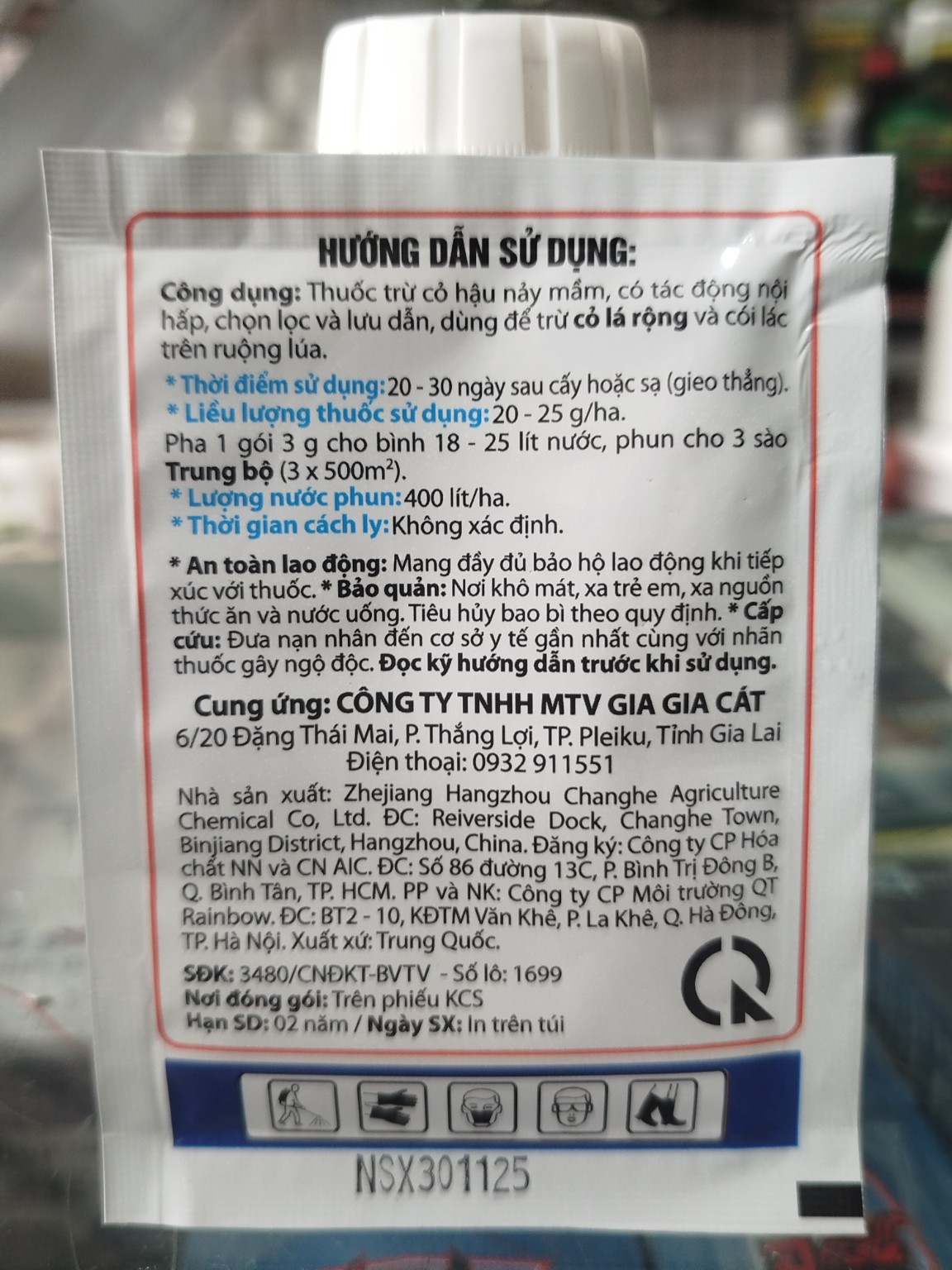 TĂNG LỰC KHAI HOANG 888 – ALYALYAIC 200WG 3G – TRỪ CỎ LÁ RỘNG, CỎ LÁC .