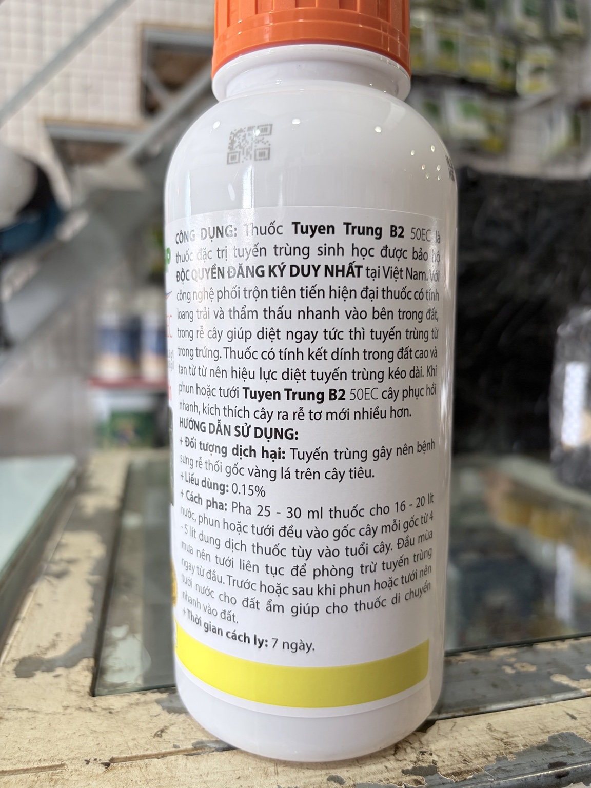 Tuyến Trùng B2 50EC – Hỗ Trợ Quản Lý Tuyến Trùng, Bảo Vệ Bộ Rễ