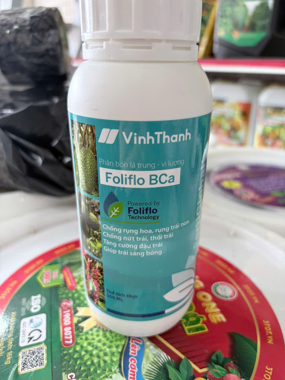 FOLIFLO BCA VĨNH THẠNH 500ML – CANXI BO CHỐNG RỤNG HOA, NỨT TRÁI, TĂNG ĐẬU TRÁI