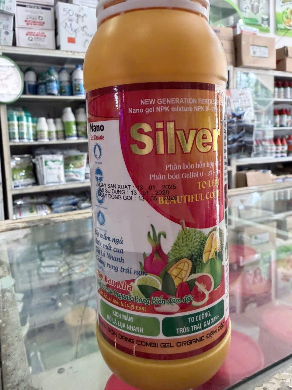 SILVER 0-27-30 – PHÂN BÓN LÂN KALI CAO, HỖ TRỢ LỚN TRÁI, LÊN CƠM