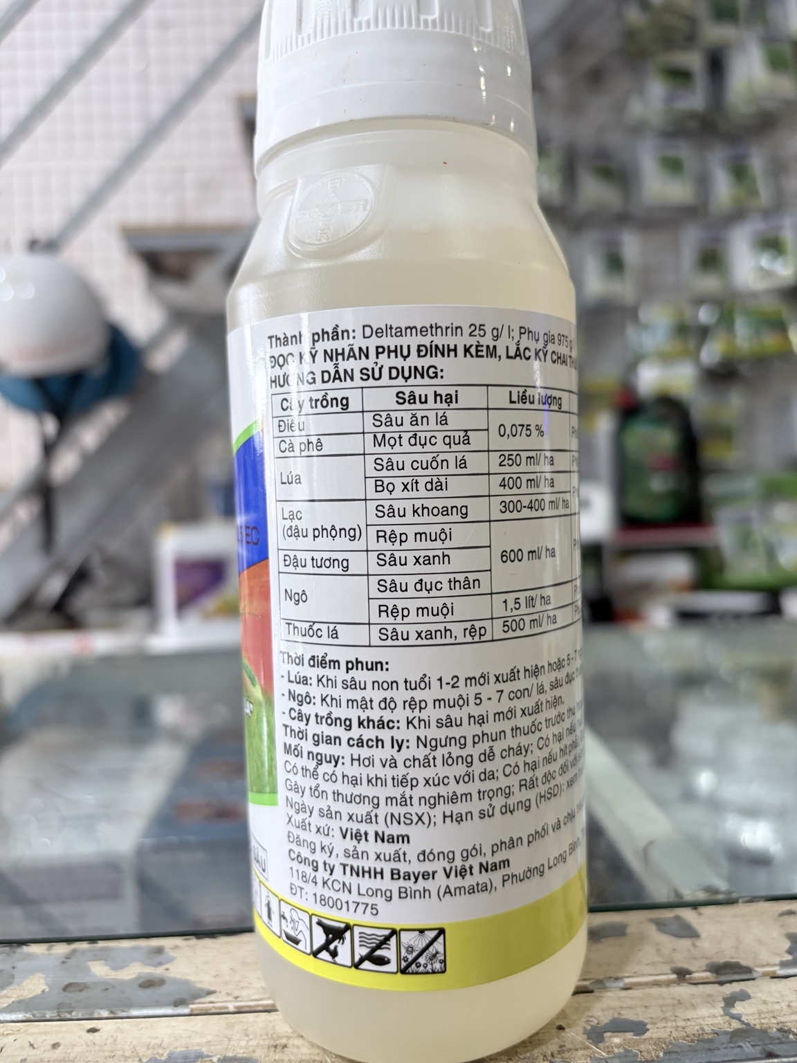DECIS REPEL 2.5EC 500ML – DELTAMETHRIN 25 G/L, THUỐC TRỪ SÂU BAYER NHÓM 3A