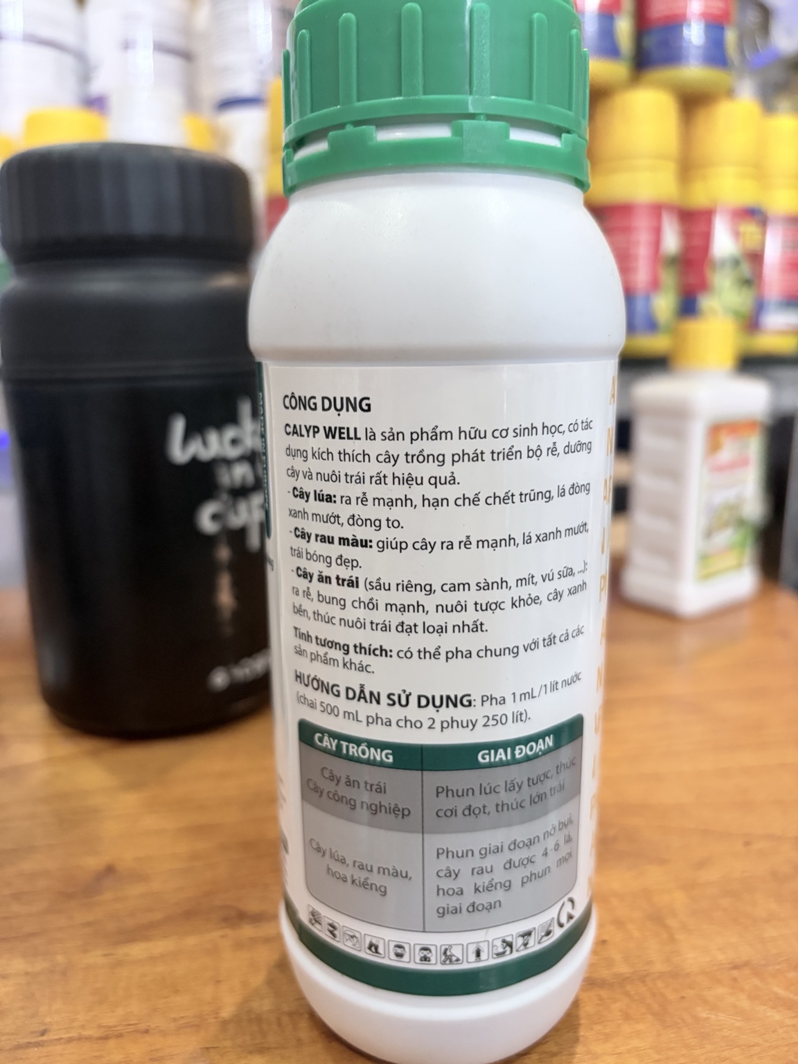 CALYP WELL 500ML – PHÂN BÓN HỮU CƠ HỖ TRỢ RA RỄ, THÚC CHỒI, NUÔI TRÁI