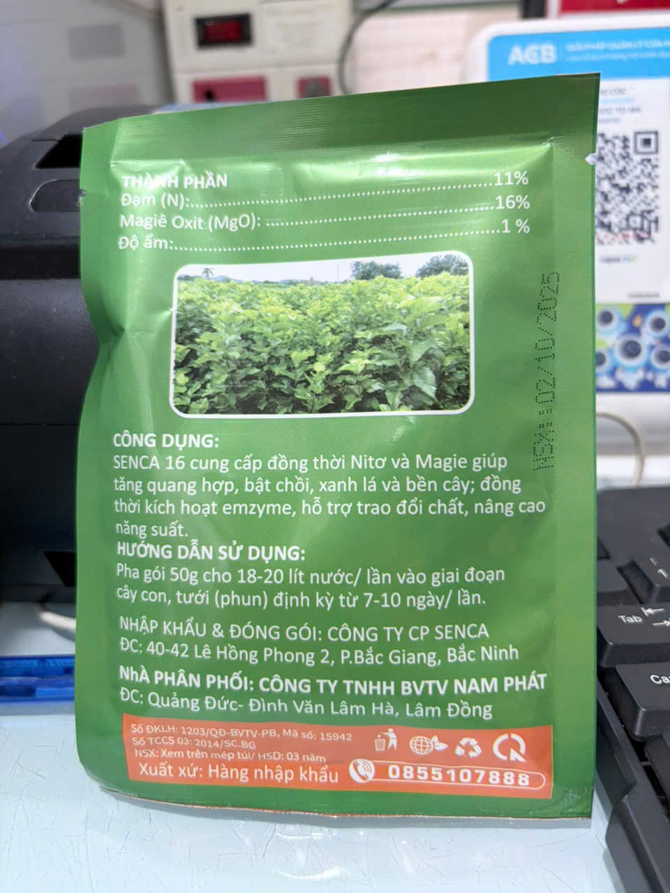 SENCA-16 50g – Magie Nitrat Chuyên Dâu Tằm, Bật Chồi, Xanh Dày Lá