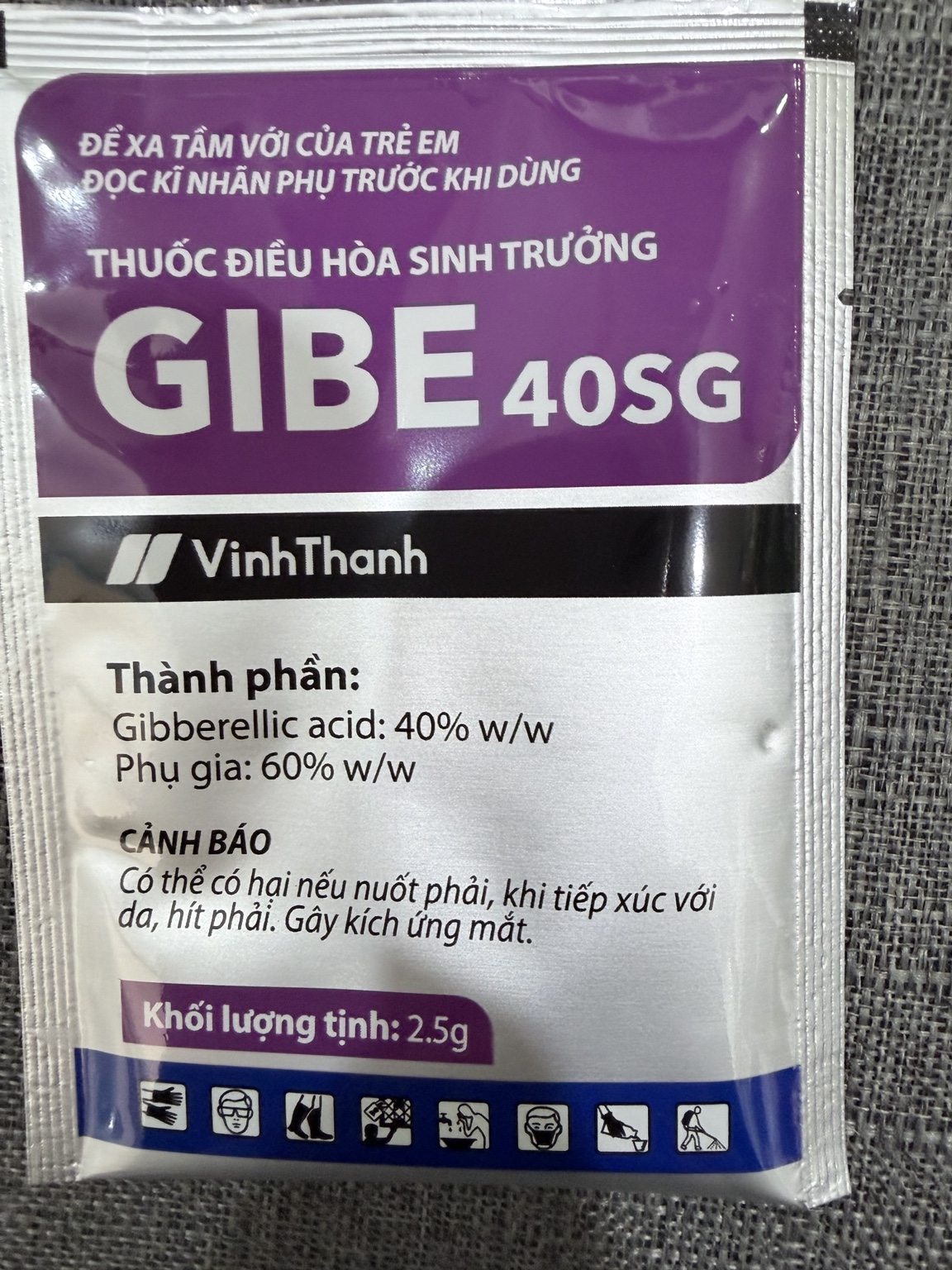 GIBE 40SG 2,5G – GIBBERELLIC ACID 40% ĐIỀU HÒA SINH TRƯỞNG CHO THANH LONG
