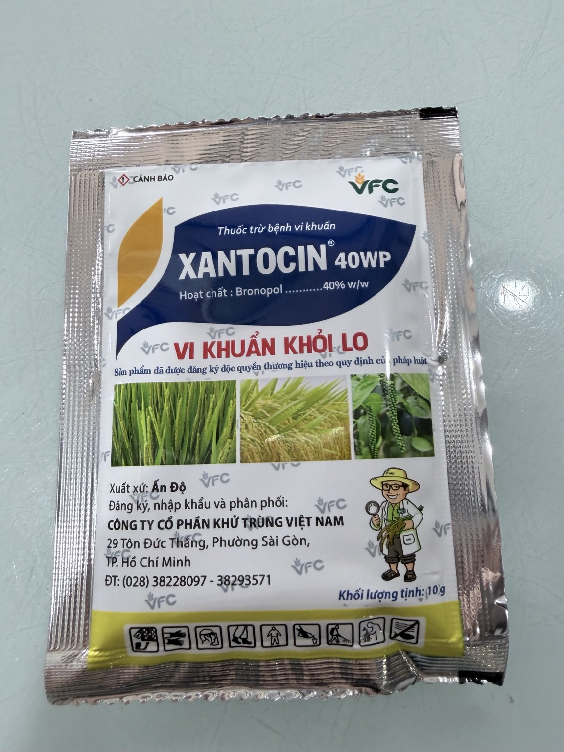 THUỐC TRỪ VI KHUẨN XANTOCIN 40WP VFC