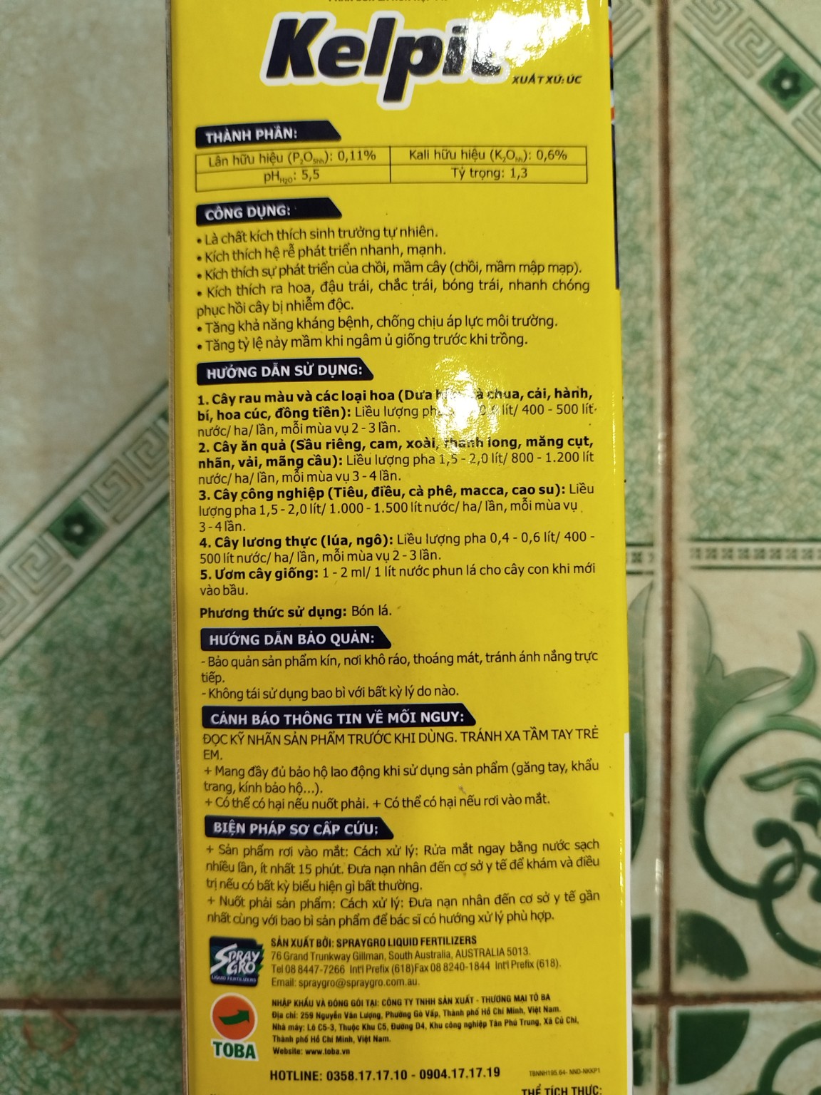 KELPIT 500ML – RONG BIỂN ÚC HỖ TRỢ RA RỄ, BẬT CHỒI VÀ PHỤC HỒI CÂY