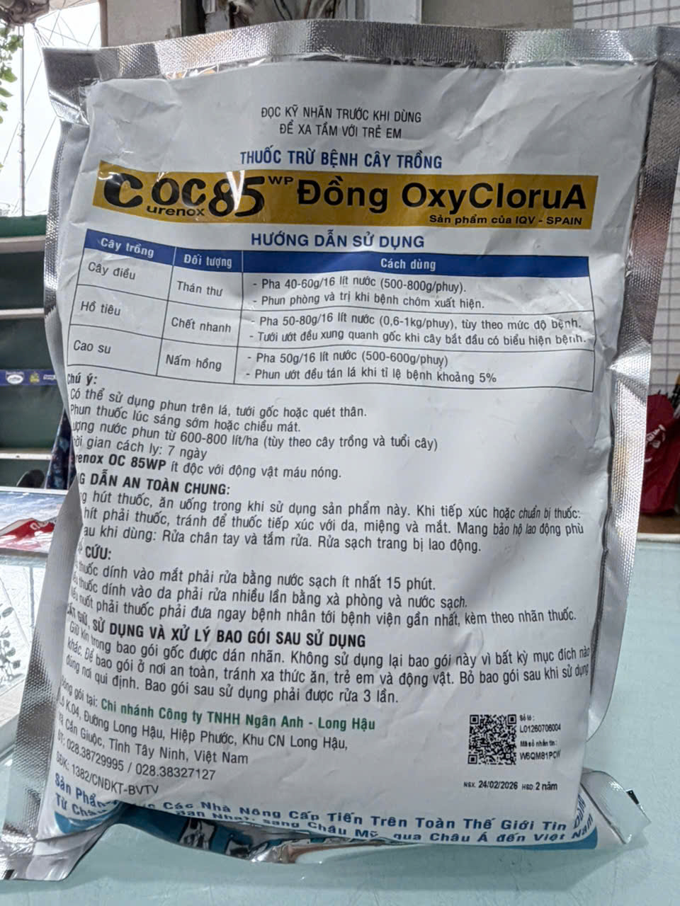 COC 85 1kg – Thuốc Gốc Đồng Trừ Chết Nhanh Hồ Tiêu, Thán Thư, Nấm Hồng