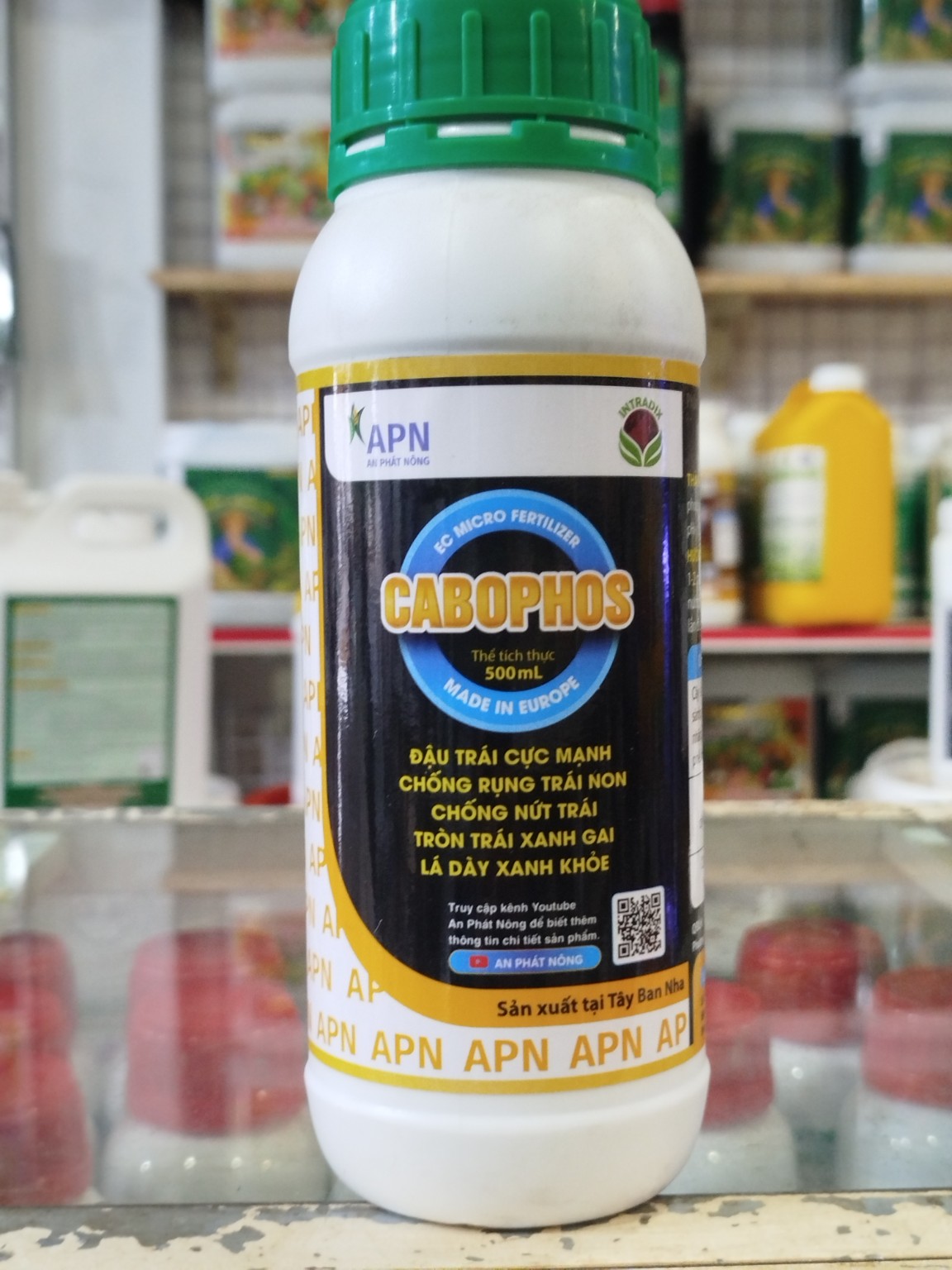 CABOPHOS 500ML – LÂN PHOSPHITE, CANXI &amp; BO – HỖ TRỢ ĐẬU TRÁI, HẠN CHẾ RỤNG TRÁI NON