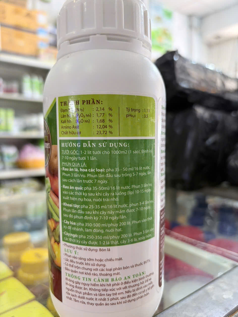 Nova Aminoplant Vĩnh Thạnh – Amino Acid 12,04% + Hữu Cơ 23,72% Phục Hồi Cây, Tăng Hấp Thu Dinh Dưỡng