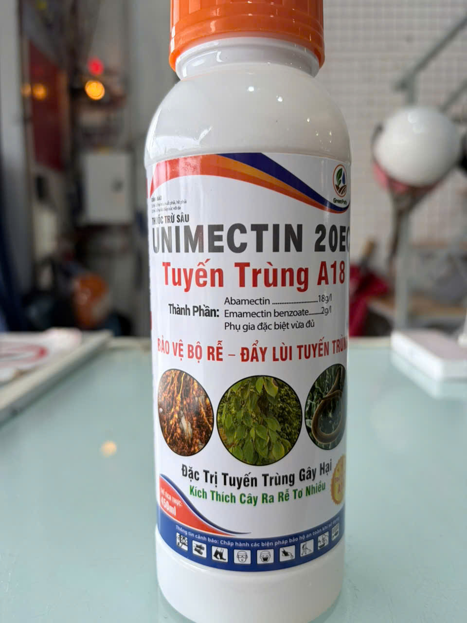 Tuyến Trùng A18 – Unimectin 20EC 450ml, Trừ Tuyến Trùng Hại Rễ