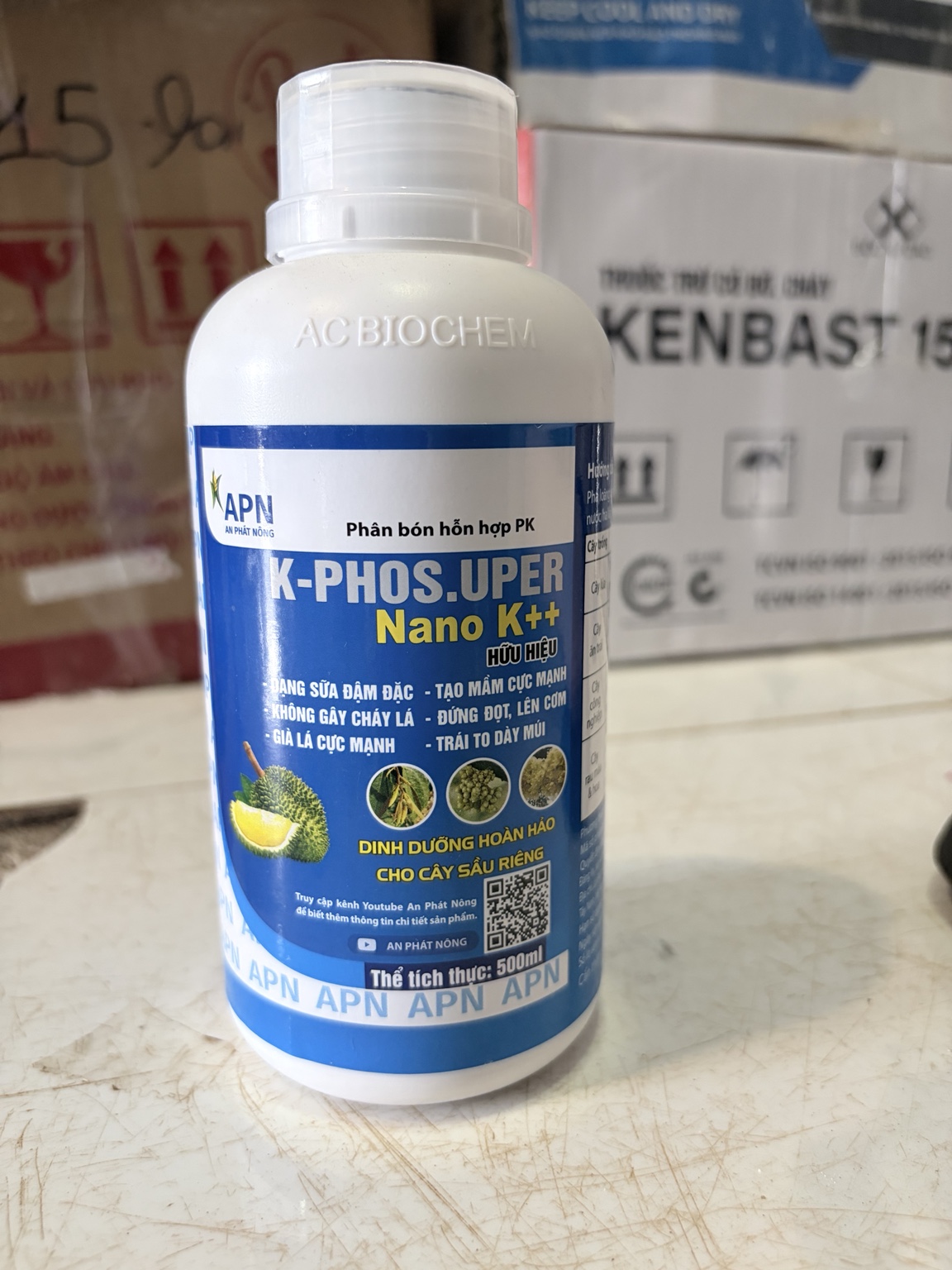 K-PHOS.UPER NANO K++ 500ML – KALI SỮA ĐẬM ĐẶC, HỖ TRỢ GIÀ LÁ – NUÔI TRÁI