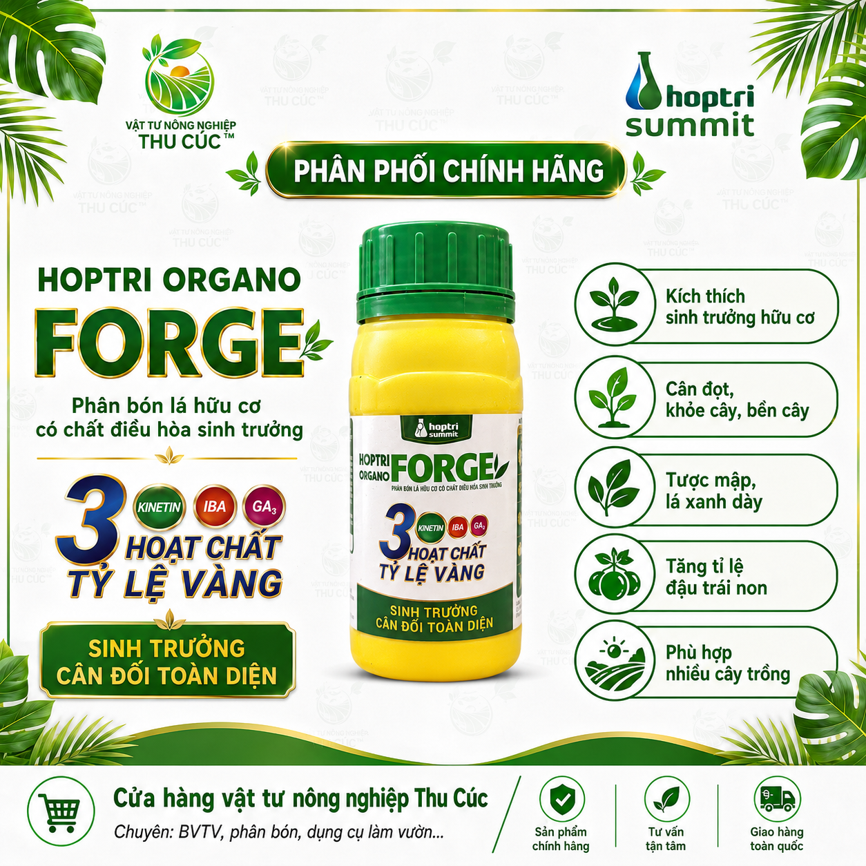 Hợp Trí Organo Forge – Kích Rễ, Bung Tược, Nuôi Trái
