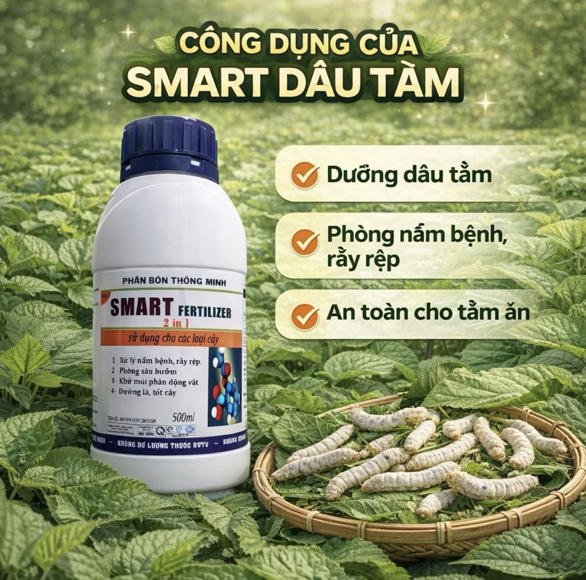 SMART FERTILIZER – PHÂN BÓN THÔNG MINH 2 TRONG 1 | CHAI 500ML