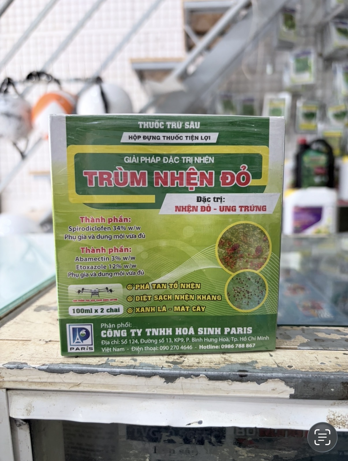 TRÙM NHỆN ĐỎ – GIẢI PHÁP ĐẶC TRỊ NHỆN | HỘP 2 CHAI 100ML