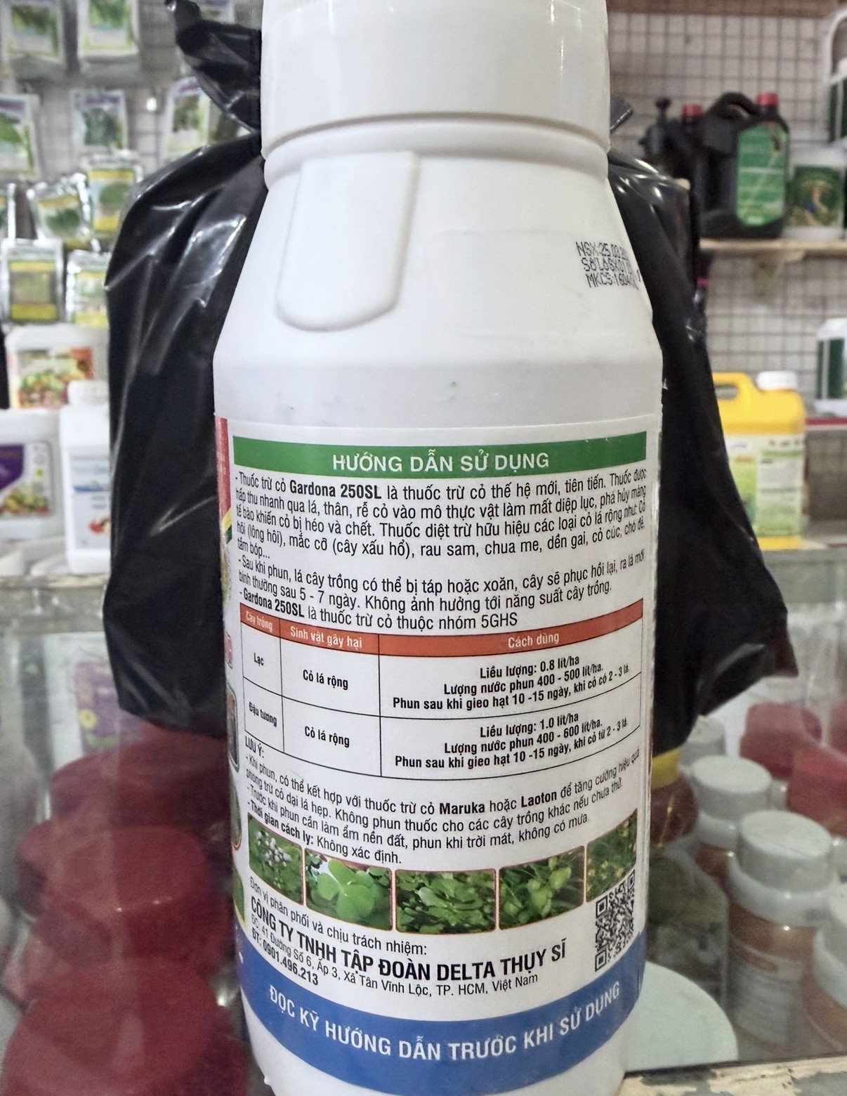 GARDONA 250SL – THUỐC TRỪ CỎ LÁ RỘNG | CHAI 450ML