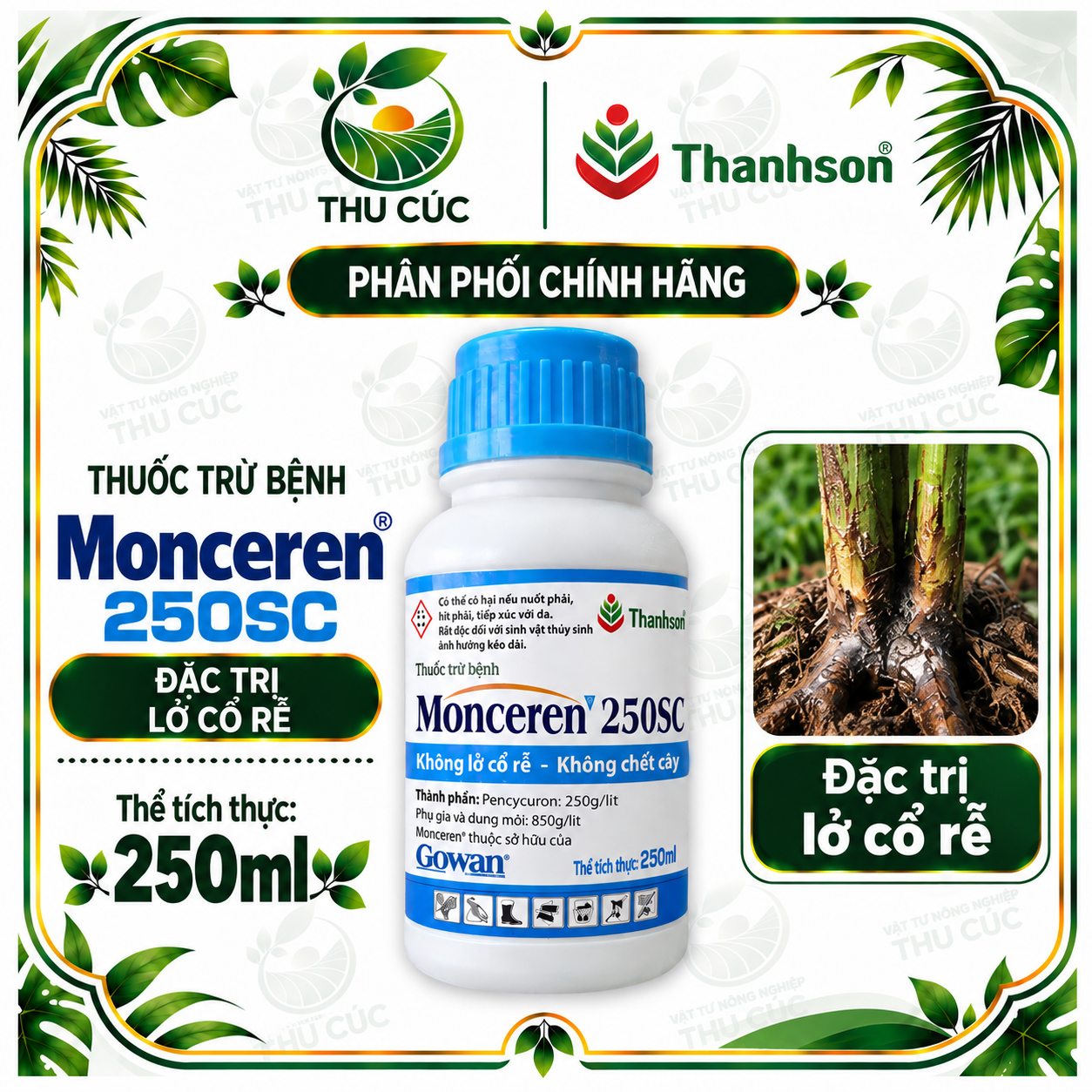 MONCEREN 250SC – Thuốc Trừ Bệnh Lở Cổ Rễ, Khô Vằn Và Chết Ẻo