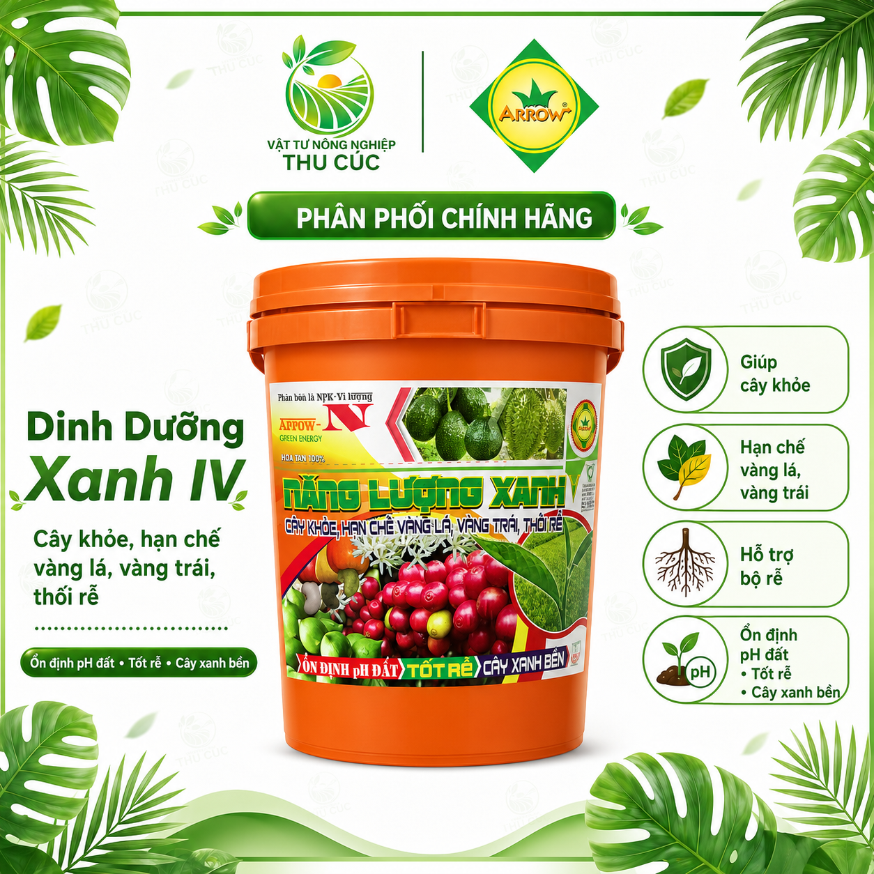 Năng Lượng Xanh Quang Nông 20kg – Bổ Sung Vi Lượng, Kích Rễ, Phục Hồi Cây
