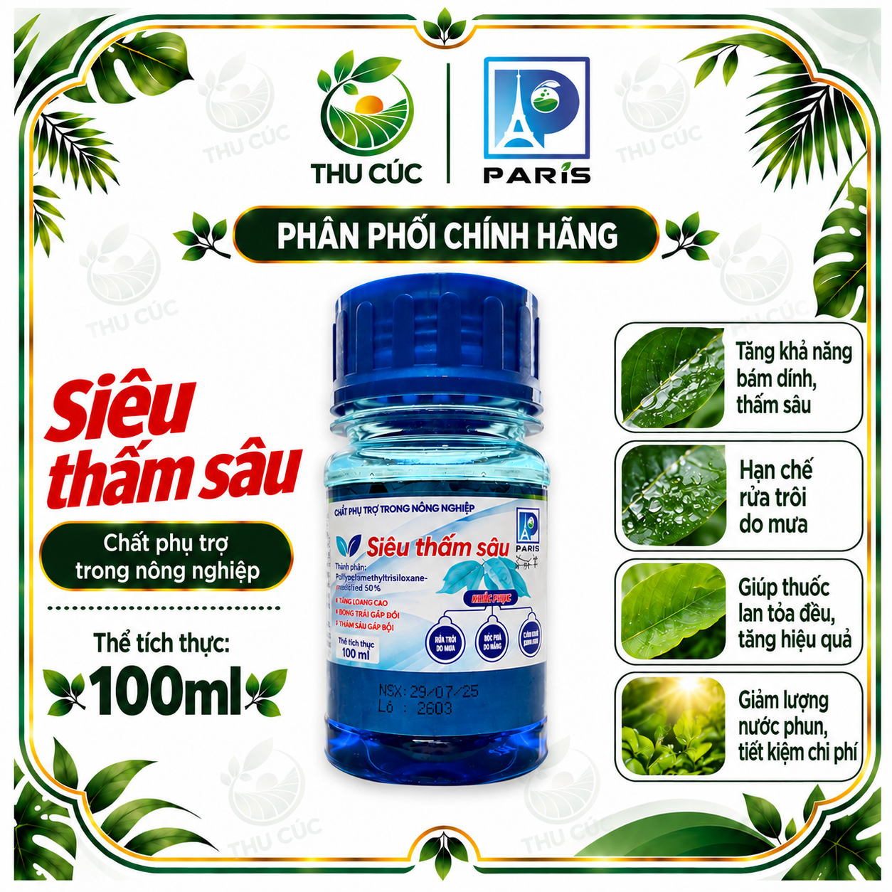 SIÊU THẤM SÂU 100ML – PHỤ TRỢ LOANG TRẢI, BÁM DÍNH VÀ THẤM SÂU