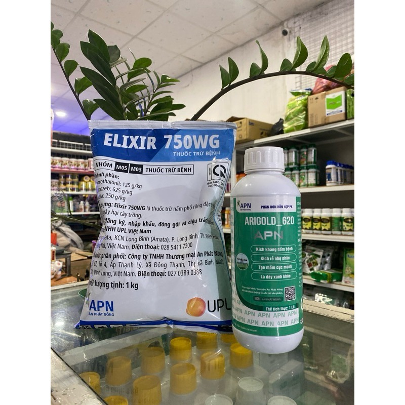 Bộ Phòng Trừ Thối Trái Sầu Riêng, Elixir + Arigold 620 Tiêu Diệt Nấm, Cây Hồi Phục Nhanh Chóng