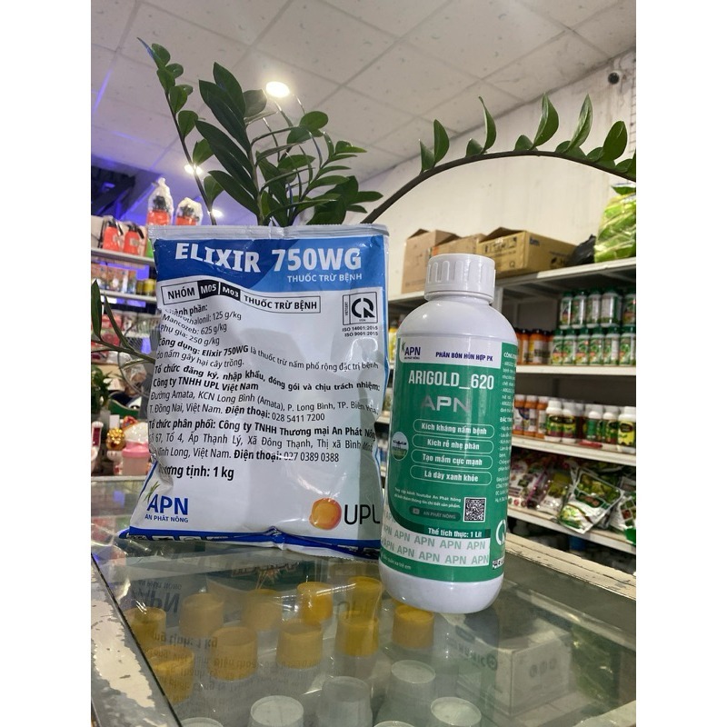 Bộ Phòng Trừ Thối Trái Sầu Riêng, Elixir + Arigold 620 Tiêu Diệt Nấm, Cây Hồi Phục Nhanh Chóng
