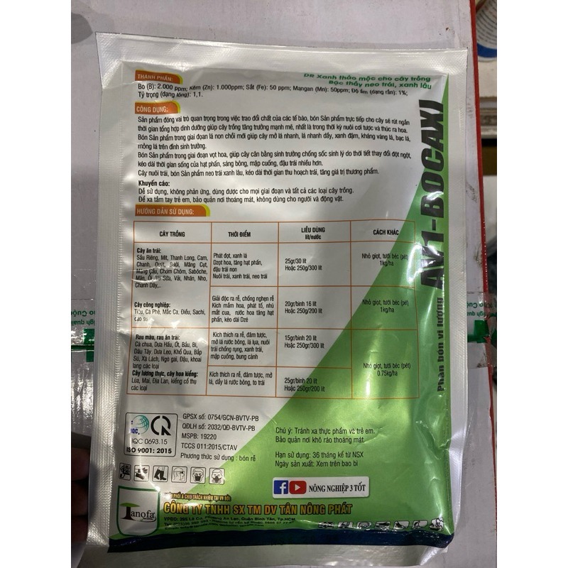 DR Xanh, Amino Acid, Xanh Cây Dày Lá, Mát Bông Cho Cây Trồng