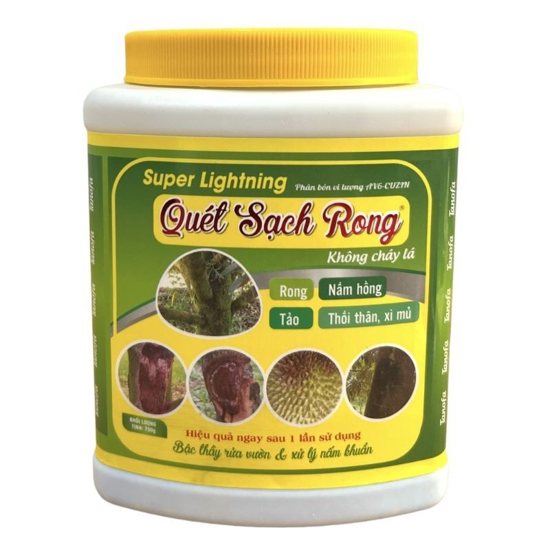 SUPER LIGHTNING “QUÉT SẠCH RONG” 3 TỐT 750G – HỖ TRỢ LÀM SẠCH RONG RÊU, HỖ TRỢ NẤM HỒNG XÌ MỦ