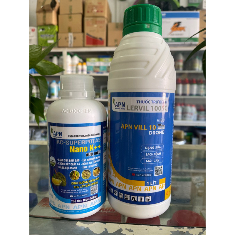 Bộ Chặn Đọt An Phát Nông, 1 Chai Nano K+ & 1 Chai Anvil 1L 👉 200L