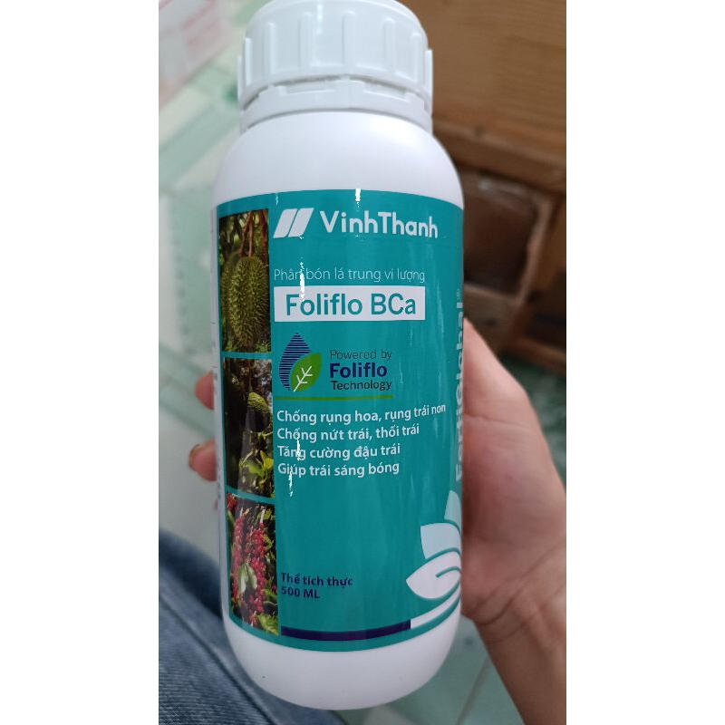 Canxi Bo Vĩnh Thạnh 500ml, Chống Rụng Hoa, Trái Non, Chống Thối Trái, Nứt Trái, Tăng Cường Đậu Trái