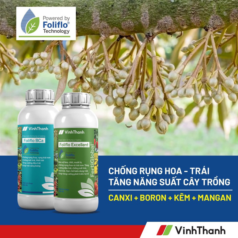 Canxi Bo Vĩnh Thạnh 500ml, Chống Rụng Hoa, Trái Non, Chống Thối Trái, Nứt Trái, Tăng Cường Đậu Trái