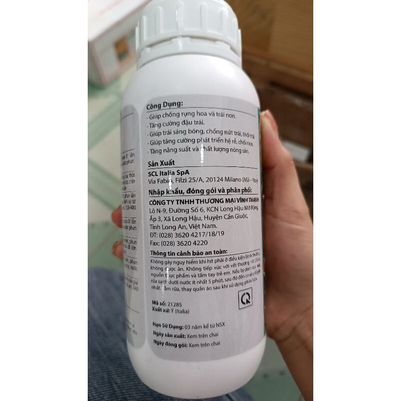 Canxi Bo Vĩnh Thạnh 500ml, Chống Rụng Hoa, Trái Non, Chống Thối Trái, Nứt Trái, Tăng Cường Đậu Trái
