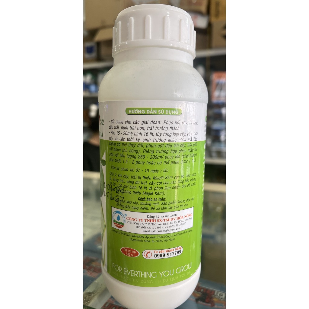 Magie Kẽm 500ml – Kích Rễ, Tạo Mầm Hoa, Hỗ Trợ Vàng Lá Thối Rễ