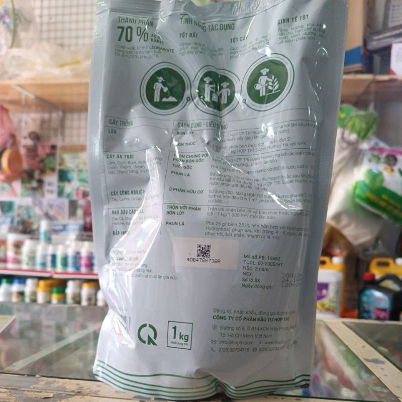 Hợp Trí Super Humic 1kg – Kích Rễ, Cải Tạo Đất, Giúp Cây Khỏe