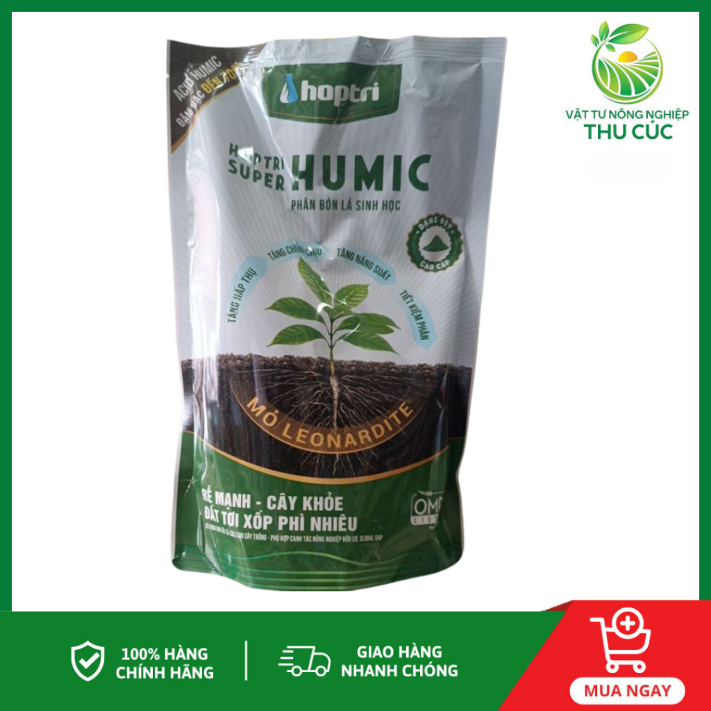 Hợp Trí Super Humic 1kg – Kích Rễ, Cải Tạo Đất, Giúp Cây Khỏe