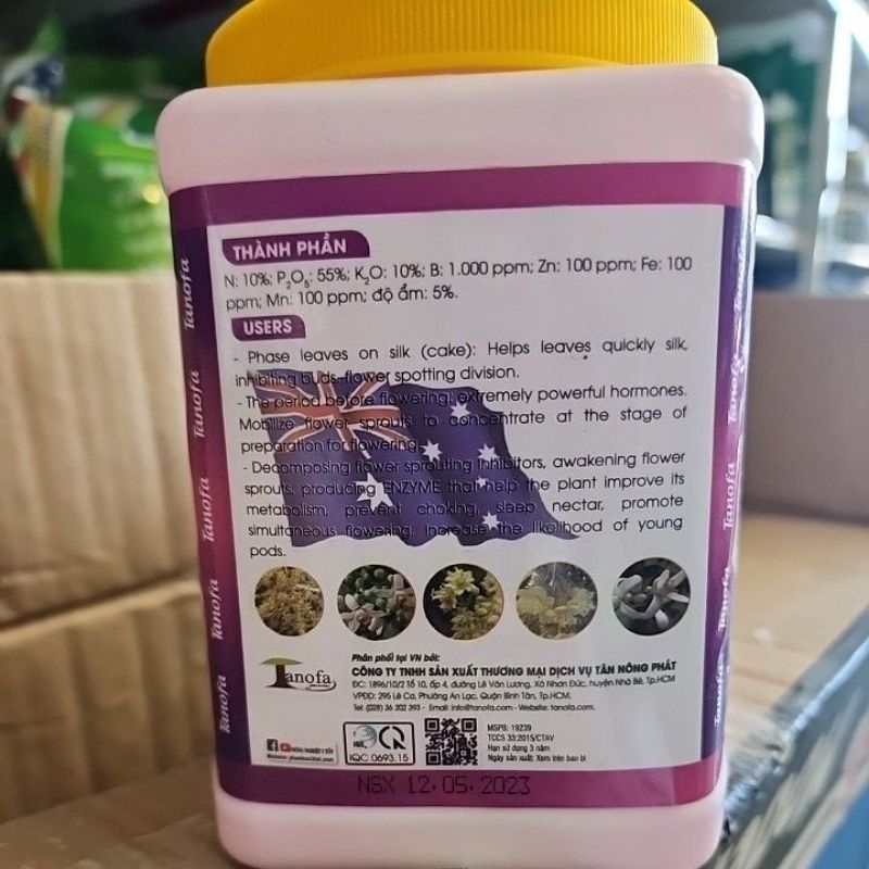 SUPER FLOWER 3 TỐT 750gr, Kích phát tố, rước mắt cua, nhanh già lá, mầm nhú đều, tạo mầm hoa..