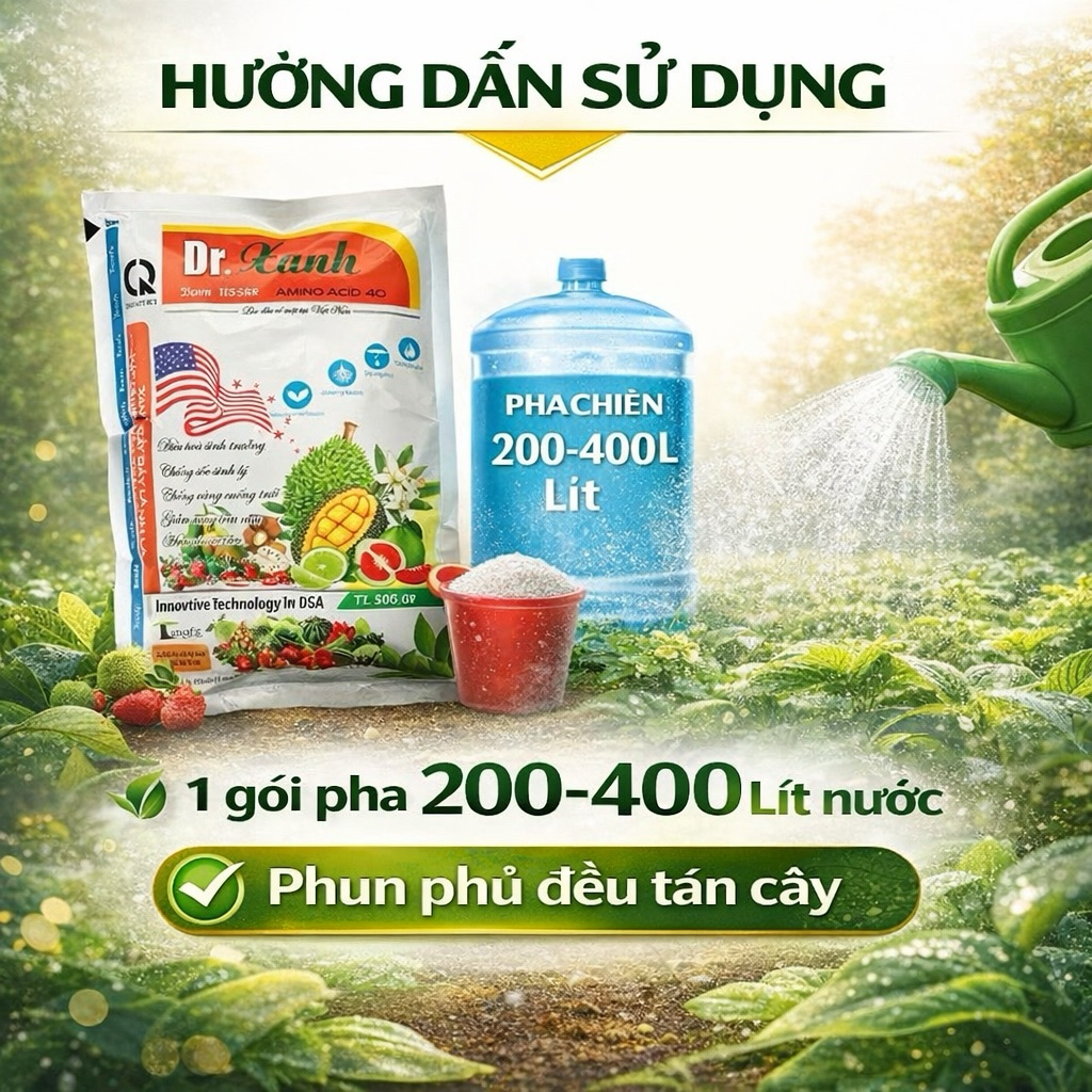 DR Xanh, Amino Acid, Xanh Cây Dày Lá, Mát Bông Cho Cây Trồng