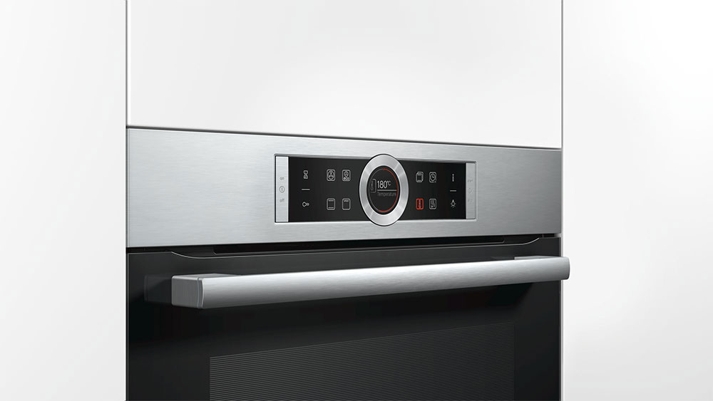 Bosch Series 8 TFT màn hình cảm ứng hiển thị chế độ nướng