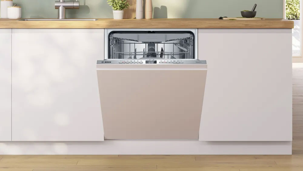 Máy rửa bát Bosch âm tủ sang trọng trong không gian bếp hiện đại