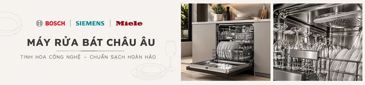 Máy rửa bát châu âu