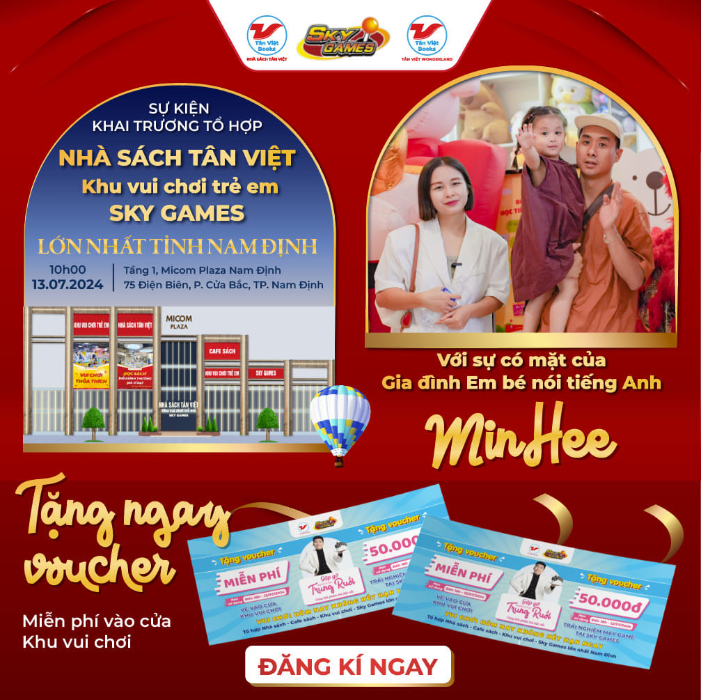 KHAI TRƯƠNG: NHÀ SÁCH TÂN VIỆT – MICOM PLAZA NAM ĐỊNH