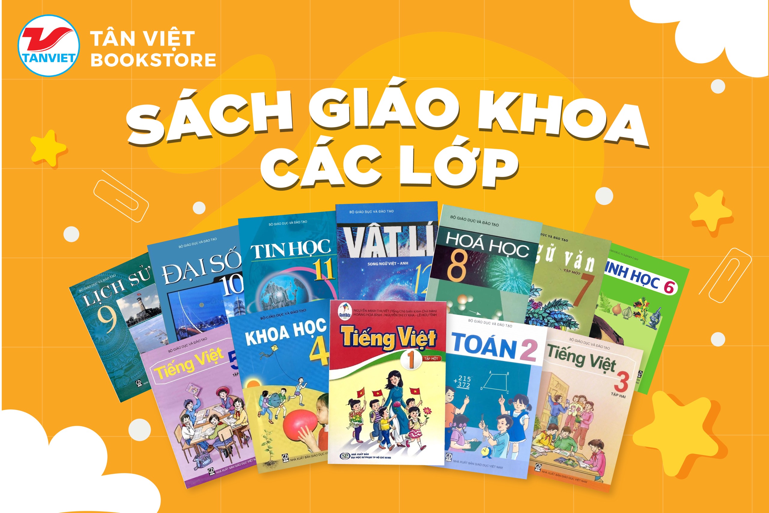 Mua trọn bộ sách giáo khoa tại app Nhà sách Tân Việt
