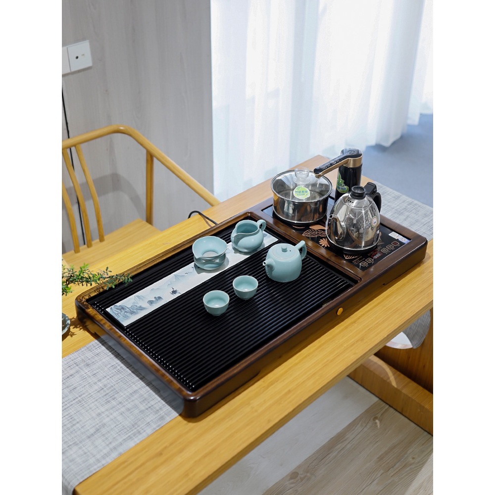 Khay bàn gỗ óc chó - không bao gồm ấm chén bếp điện - KT 75x43x7cm - BT219